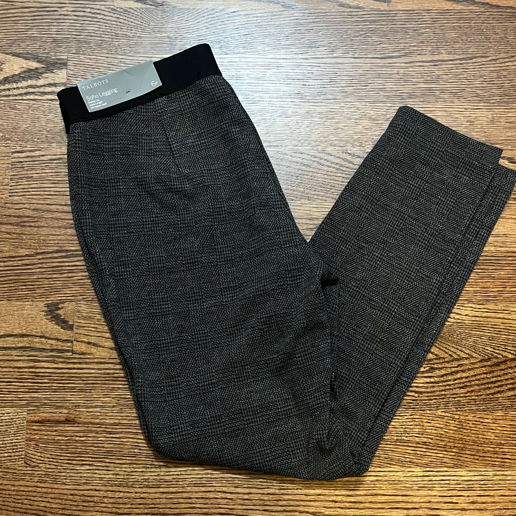 Talbots Black And Gray Leggings